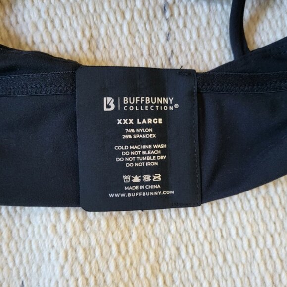 NWT BuffBunny Collection Geo Sports Bra in Onyx Black Size XXXL - Picture 7 of 9